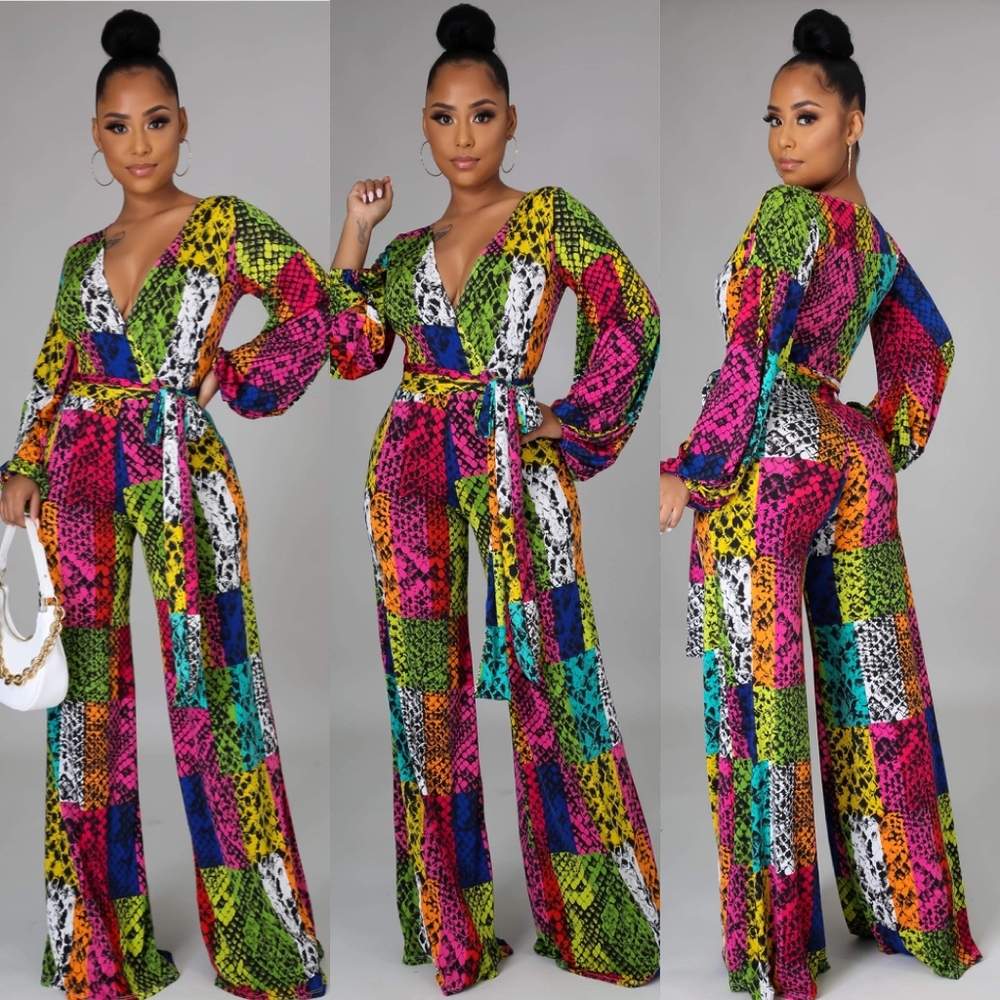 Multi-Colored Jumpsuit